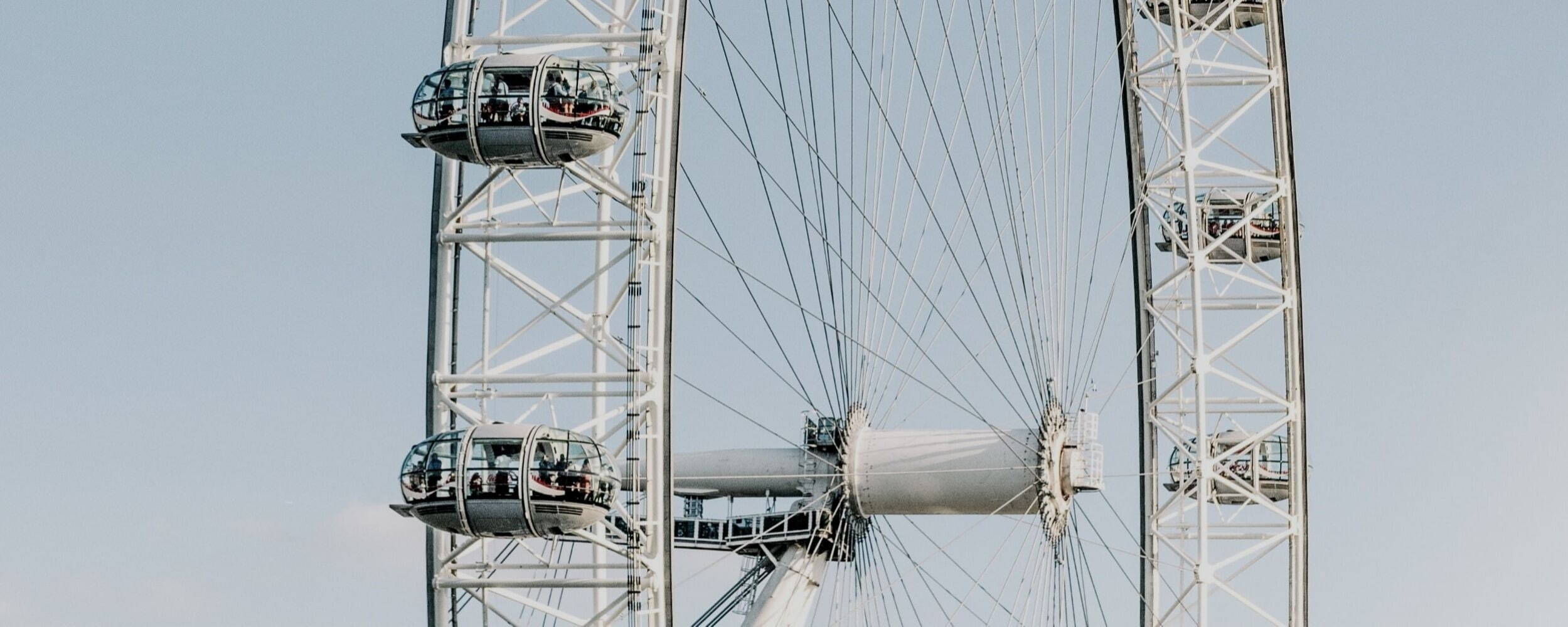 Close-up image of London Eye