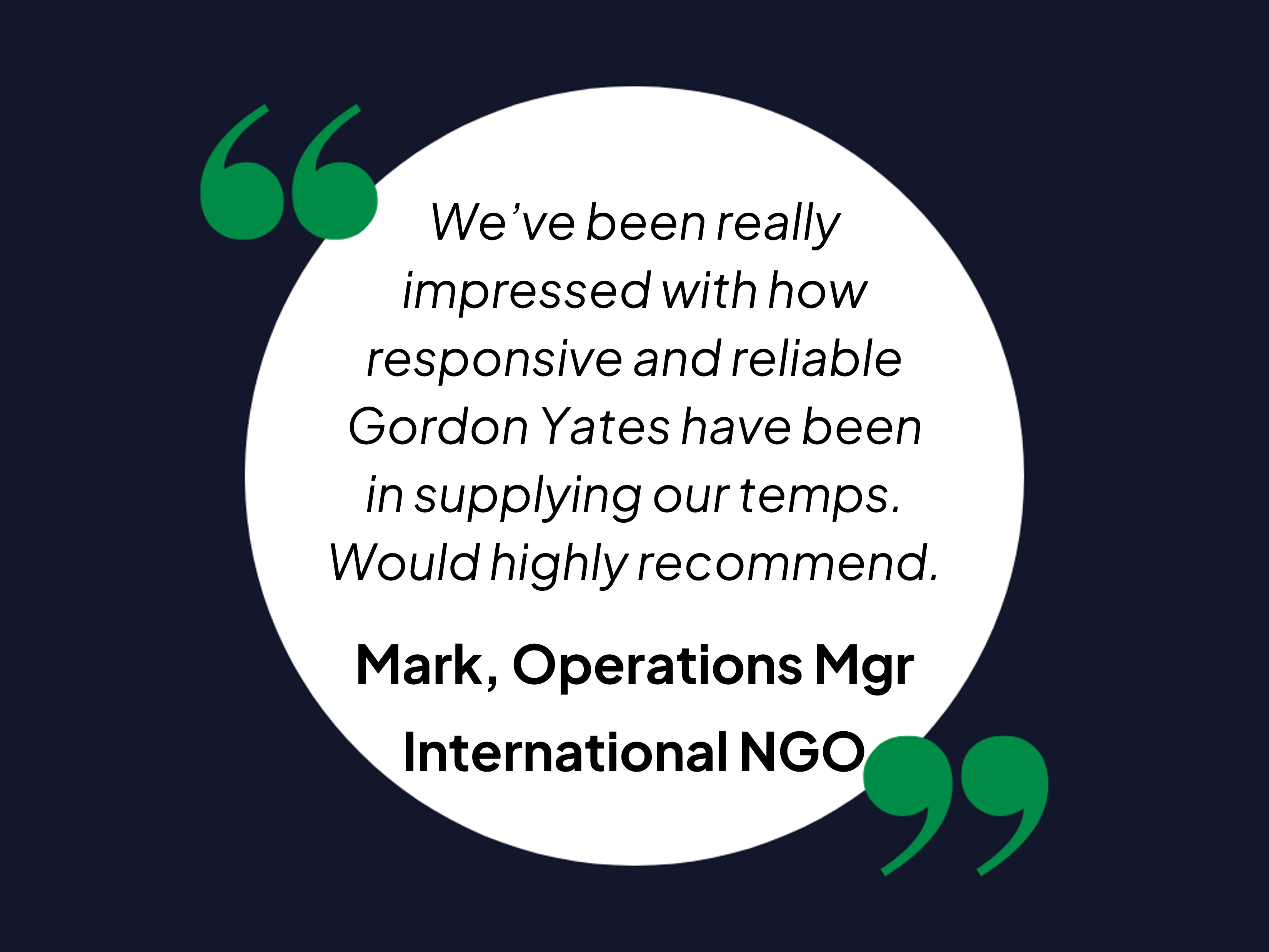 NGO testimonial NGO testimonial